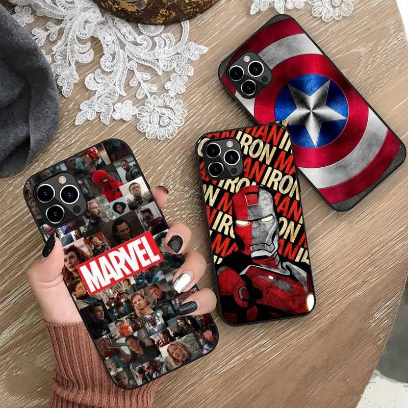 

Marvel Deadpool Iron Man spiderman venom Groot Phone Case Silicone Soft for iphone 14 13 12 11 Pro Mini XS MAX 8 7Plus X 2020 XR