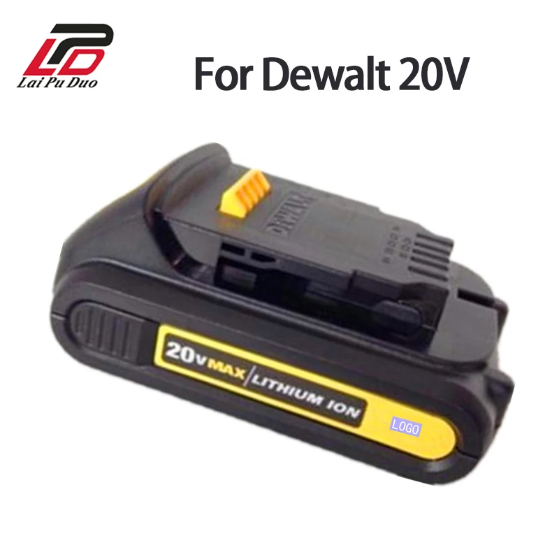 For Dewalt 20V 20 Volt Max 2/3/4Ah Lithium Battery Pack with Fuel Gauge Compatible for DCB181 DCB200 DCB201 DCB203 DCB204