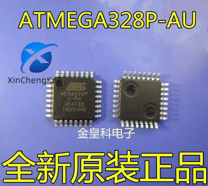 2pcs original new ATMEGA328P-AU MEGA328PU-PH TQFP32 8-bit microcontroller MCU
