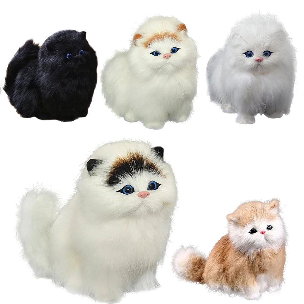 

Имитация кошки, плюшевые игрушки, звук кошки, мягкие игрушки-животные, куклы, милая плюшевая игрушка-котенок, подарок для детей, милая имитац...