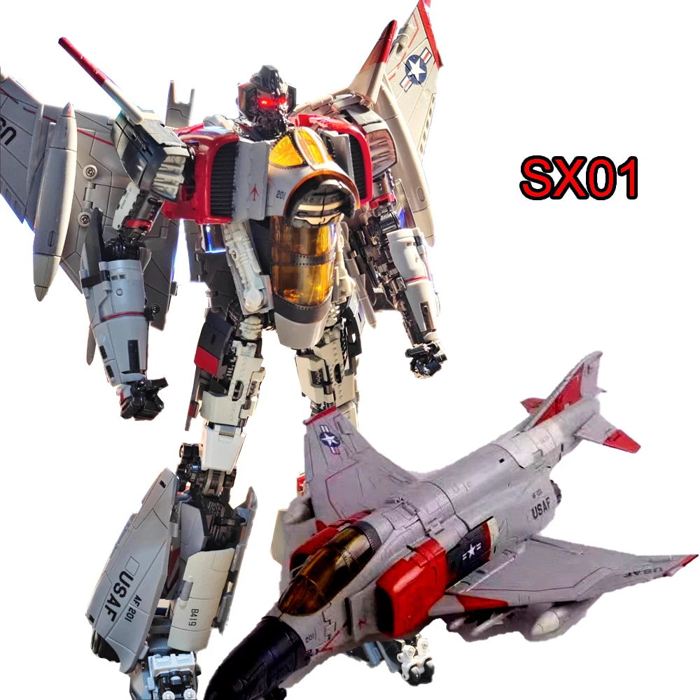 Фото Трансформационные игрушки Thunder Warrior Robot Lightning SX01 Blitzwing Hornet Gaiden Starscream SX-01 №2