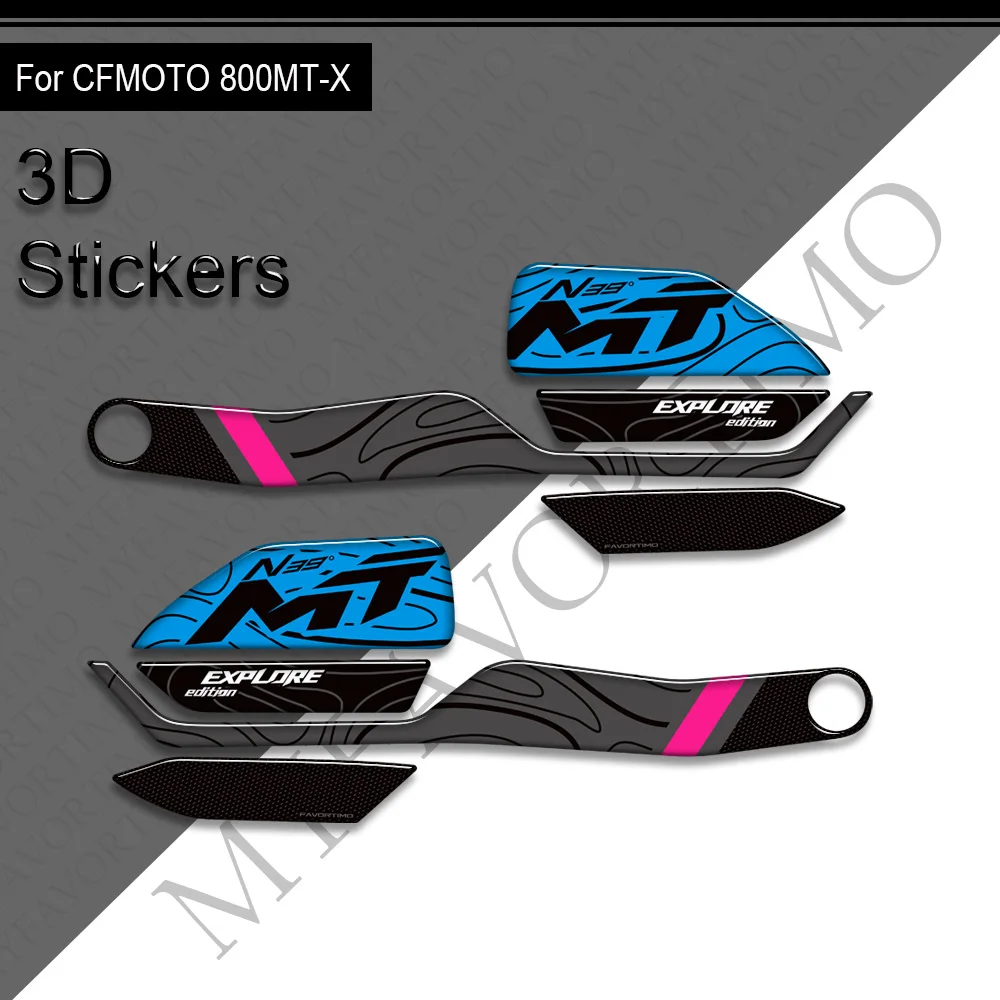 

2024 2025 для CFMoto 800MT-X 800MT 800 MT-X Adventure Bike Protector Tank Pad Grips Kit наколенник наклейки на крыло наклейки