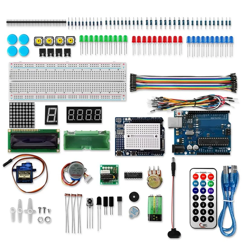 

For UNO Starter Kit Programmable E-Learning DIY For UNO Project Starter Kit With Many Accessories For UNO R3 With Box