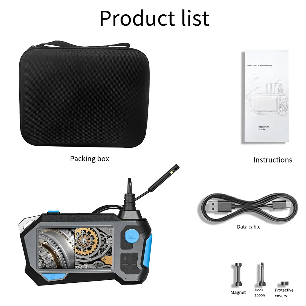 

Эндоскоп промышленный вращающийся на 360 градусов с двойным зеркалом, 8 мм