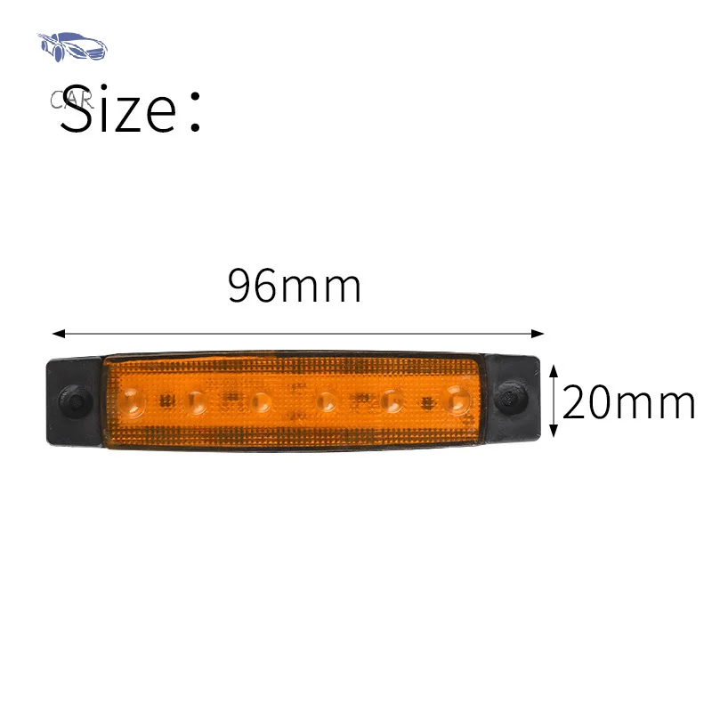 Автомобильные внешние светодиодные фонари 24 В/12 В 6 светодиодов Автобус Грузовик