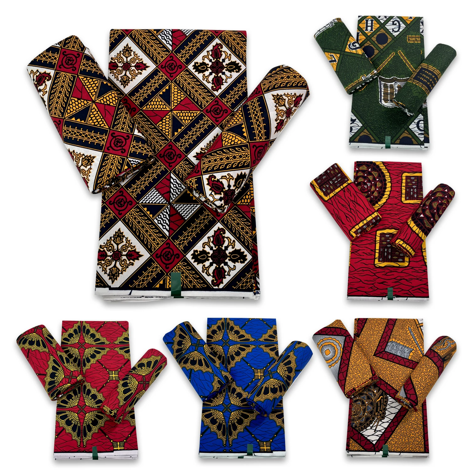 

100% Cotton High Quality Tissu Pagne Guaranteed Veritable African Real Wax Prints Fabric Ankara Batik Nigeria Style Wax Fabric