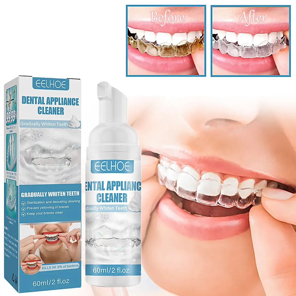 

Retainer Foam Cleaner for Dental Braces Teeth Stain Remover Cleaning Toothpast