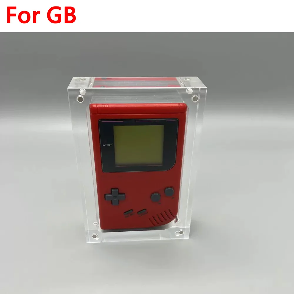 Фото Прозрачный акриловый магнитный чехол-коробка для хранения консоли Gameboy Classic GB DMG, защитный чехол для игровой приставки. №3