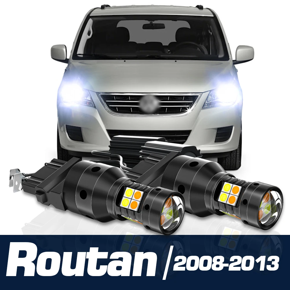 

2pcs LED Dual Mode Turn Signal+Daytime Running Light Canbus Accessories DRL For VW Routan 2008-2013 2009 2010 2011 2012