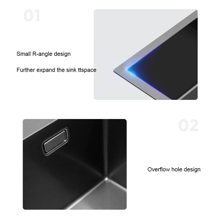 Кухонная Раковина с водопадом многофункциональный смеситель клавиша пианино