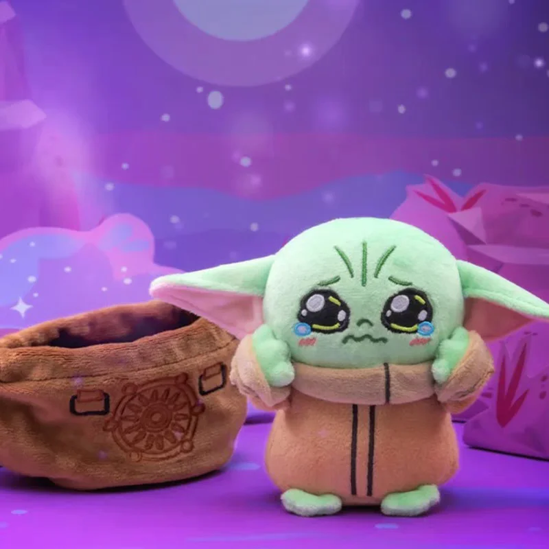 Фото Коллекционная плюшевая подвеска Hot Toys Star Wars Grogu Cosbi в слепой коробке, модный декор, подарок на день рождения №5