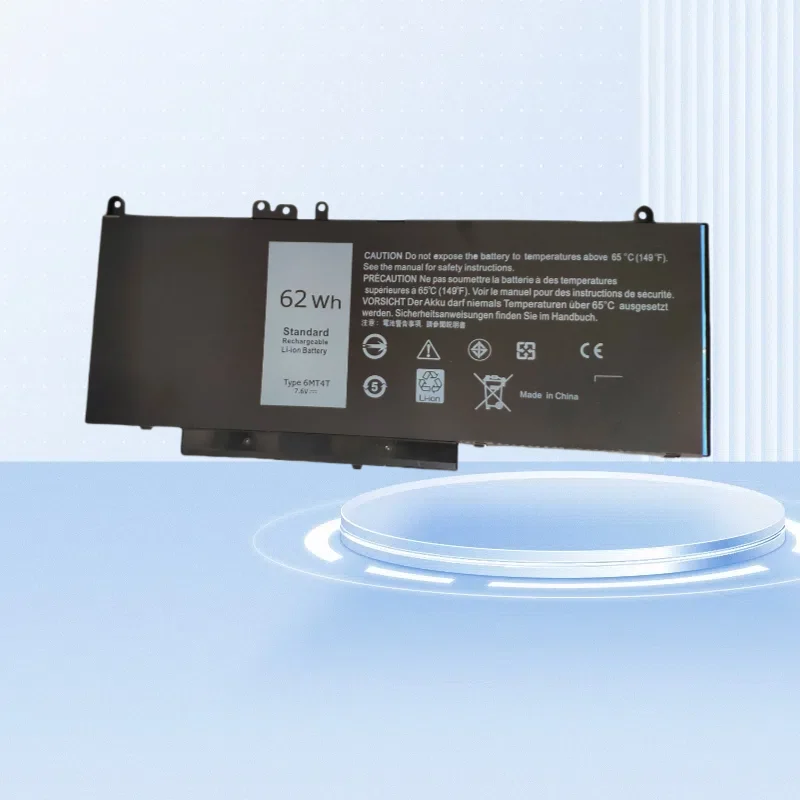Фото 6MT4T 7,6 В 62WH аккумулятор для ноутбука DELL Latitude E5570 E5470 M3510 15,6 