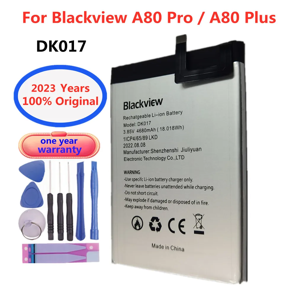 2023 новый оригинальный аккумулятор DK017 (A80 Pro & A80 Plus) 4680 мАч для Blackview A80 Pro A80Pro A80 Plus