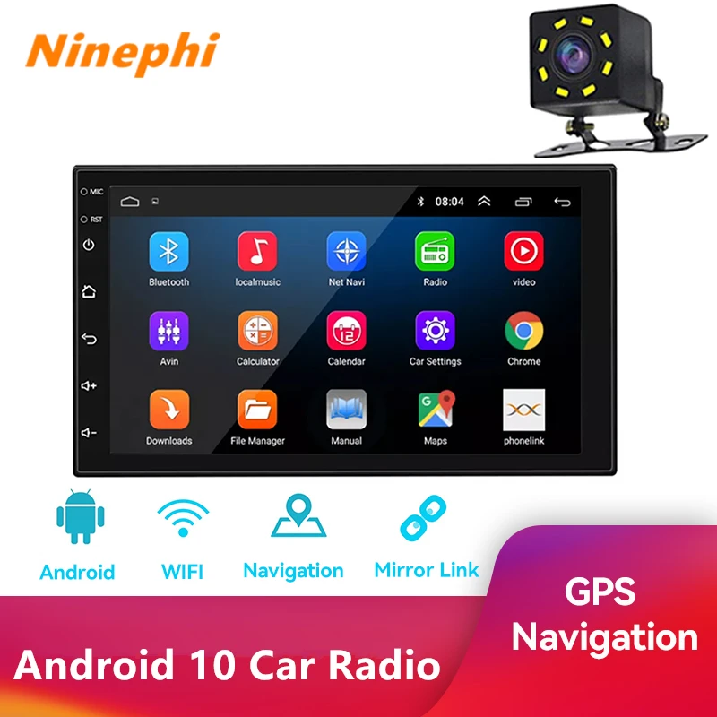 Автомагнитола 2 Din Bluetooth GPS Wi-Fi Авторадио Mirrorlink аудиоплеер для Ford Focus 3 Mondeo Mk4 Passat B5 B6