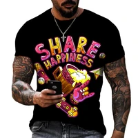 men share happiness 3d printed t shirt youth fashion trend good fabric clothing plus size s 5xl punk vintage t shirt manga %d1%82%d0%be%d0%bf