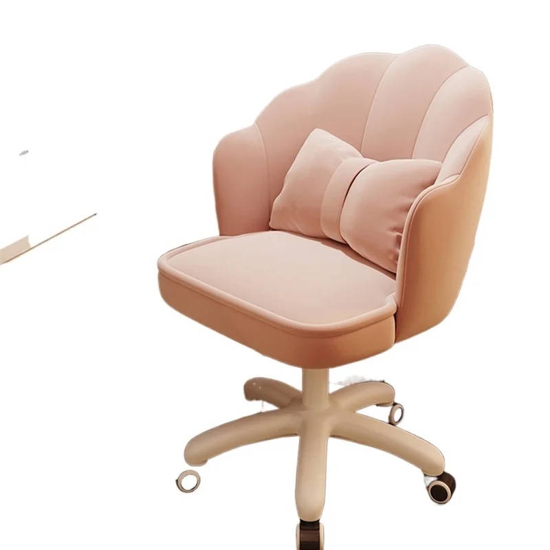 

Computer Chair Pink Cute Girl Office Home Comfortable Gaming Chair Desk Swivel Chair Bedroom Makeup Chair Boy Student Game Chair