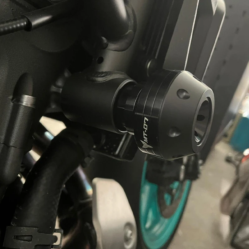 Слайдеры рамы для Yamaha MT 07 2021 2022 фотосессия 09 2014-2020 с логотипом MT07/MT09 мотоциклетная