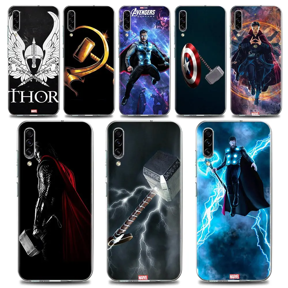 

Phone Case for Samsung A70 A70s A40 A50 A30 A20e A20s A10 A10S Note 8 9 10 Plus 20 Case Silicone Marvel COOL Marvel Hero Thor