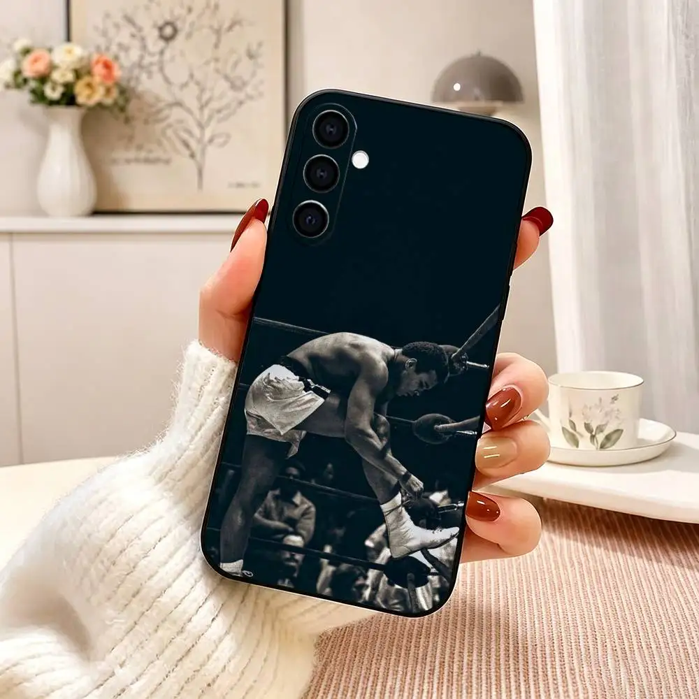 Чехол для телефона B-Boxer Muhammad A-Ali для Samsung Galaxy A73, A72, A71, A70, A53, A52, A51, другие модели, мягкий черный чехол (art.: 3920db76ef7a1) - 3920db76ef7a1
