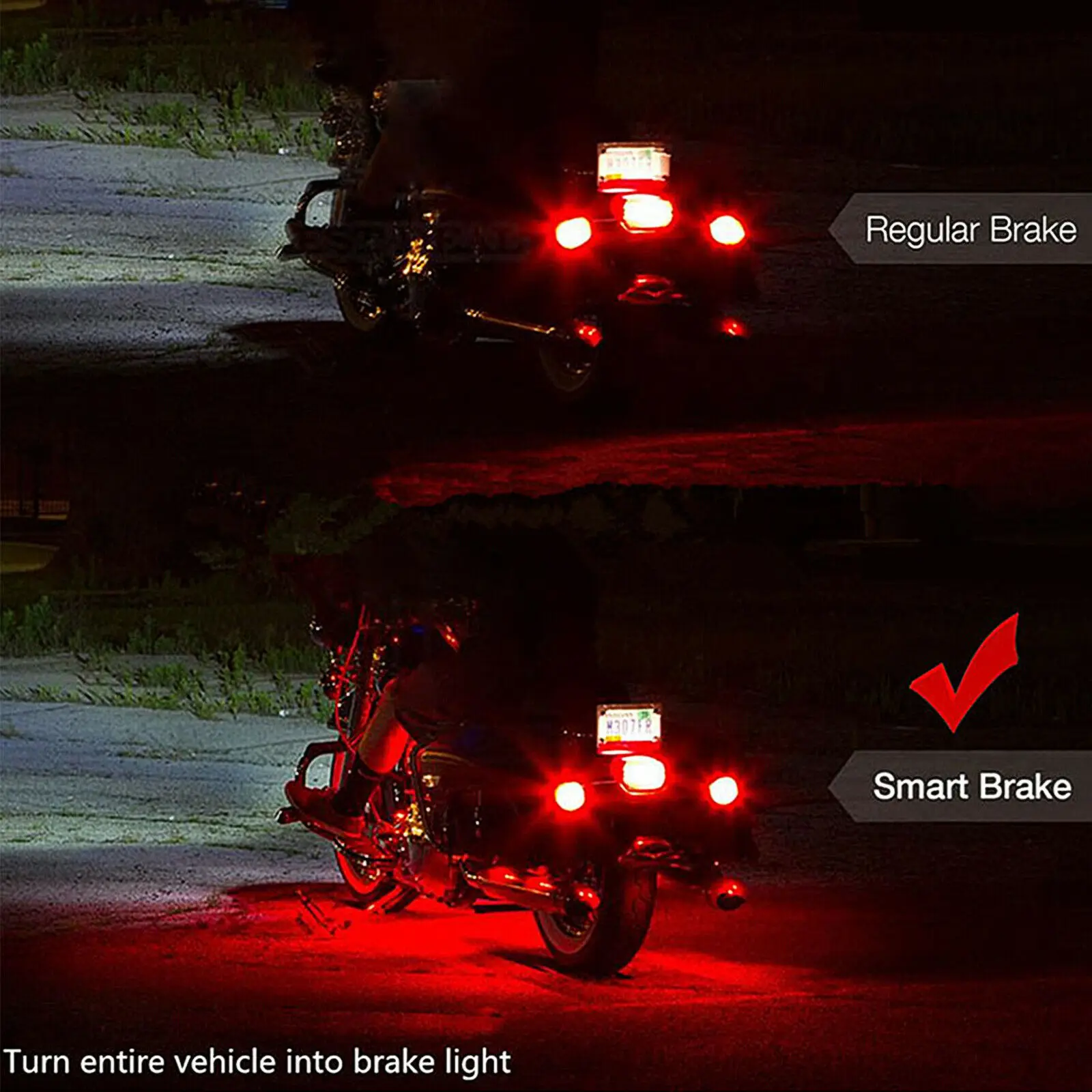

1 set Strip Light 100W Motorcycle Waterproof IP68 Multicolor New Style