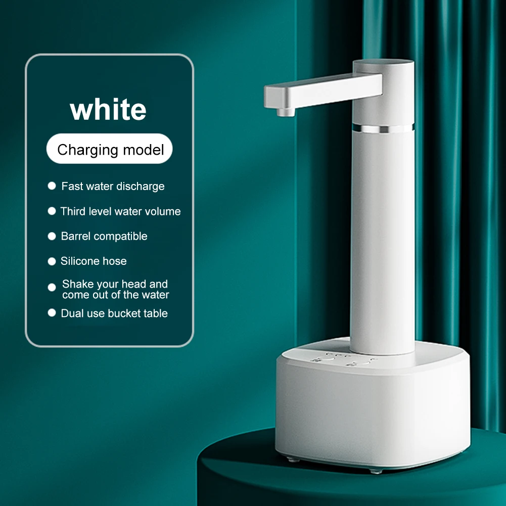 

5-gallon Desktop Water Bottle Dispenser Automatic Water Pump USB Charging Electric Water Dispenser Automatic Off with 1.5m Hose