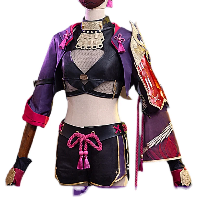 

Hot Game Genshin Impact Kuki Shinobu Cosplay Costume Unifrom for Adult Women Trench Halloween Carnival Costumes Party Suits