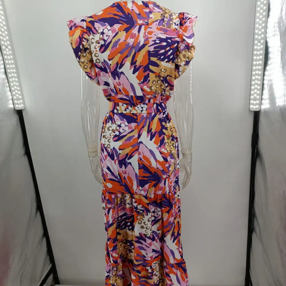 

Women Dress Beautiful Breathable Sleeveless Tight Waist Beach Dress Women Garment Summer Maxi Dress Women Dress
