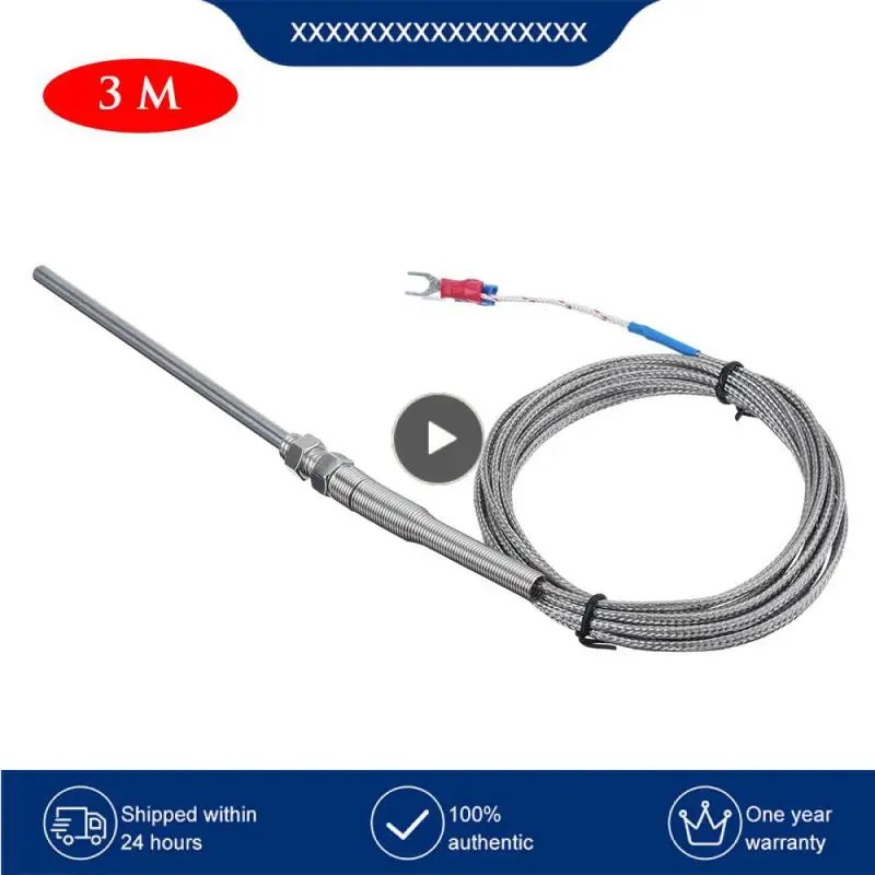 

Temperature Probe New High Temperature 0400 ℃ Temperature Sensor Thermocouple K Type Wire Stainless Steel 1/2/3/4/5 M