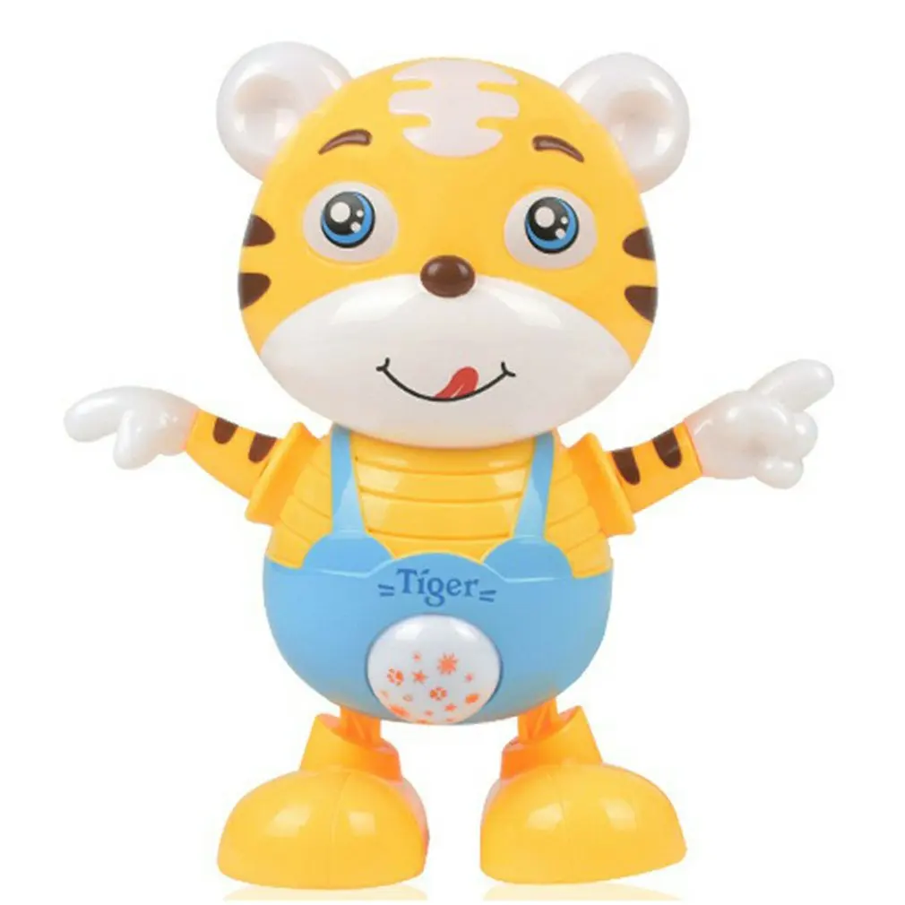 

Музыкальный робот Электрический танцующий милая игрушка для раннего развития Usb перезаряжаемая электронная игрушка тигр для мальчиков и д...