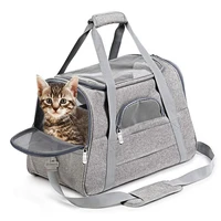 pet carrier bags transport bag safety zippers portable outdoor travel nest breathable foldable for pet dog cat handbag backpack