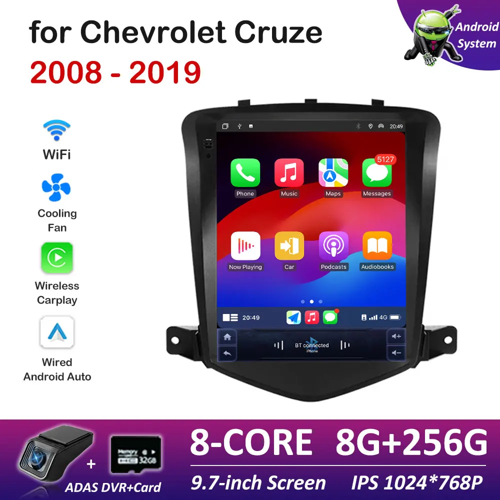 Для Chevrolet Cruze 2008 2009 2010 2011 - 2019 Android интеллектуальная система автомобильный