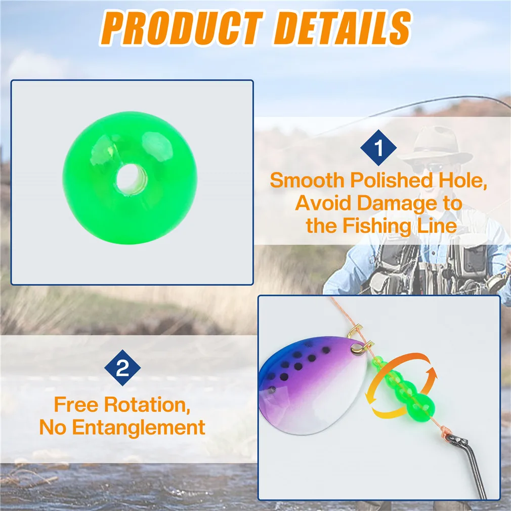 Набор многослойных рыболовных бусин 250 шт. для спиннинга приманки форели Судака