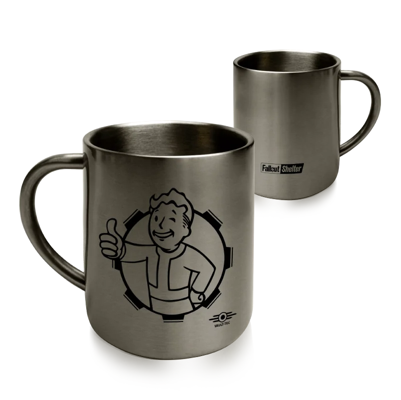Steam Bethesda Fallout 4 Logo 300ml Double Wall 304 Stainless Steel Cup Coffee Milk Tea Water Travel Mug for Outdoor Drinking images - 6