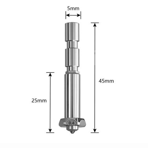 Комплект Hotend для Anycubic Kobra 3 Max, насадка из закаленной стали для Kobra 3 Max Combo 24 В 80 Вт, керамический нагревательный стержень для KOBRA 3 MAX