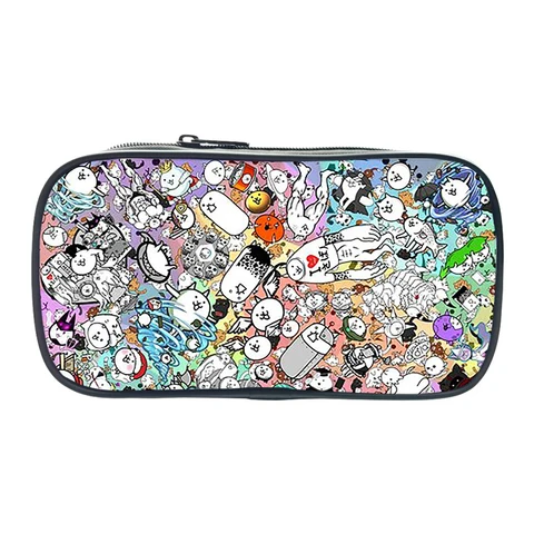 Косметичка с принтом Battle Cat, сумка-карандаш, женские косметички, пенал для мальчиков и девочек, детские школьные принадлежности, сумка для ручек, подарки