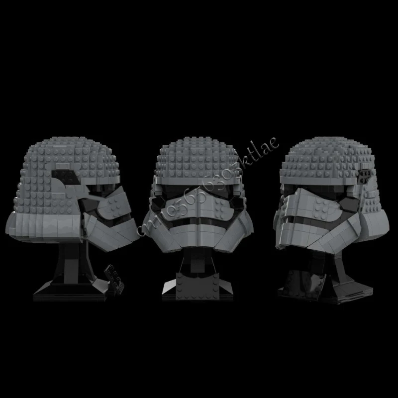 689 шт. Star Plan MOC шлем на заказ Phasma коллекция MOC модель строительные блоки архитектура образование сборка модель игрушки подарки (art.: 3920d30eab2bf) - 3920d30eab2bf