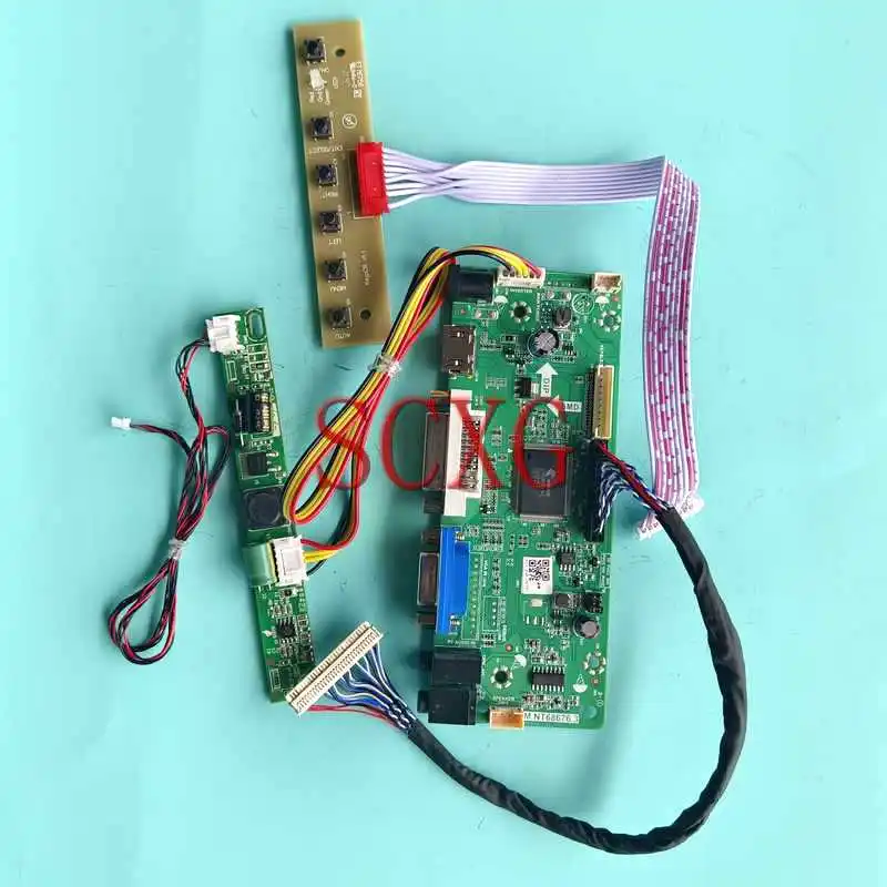 

M.NT68676 Monitor Matrix Controller Board Fit M236HGJ M236HJJ M236MWN4 HDMI-Compatible Kit DVI VGA 1920*1080 30 Pin LVDS 23.6"