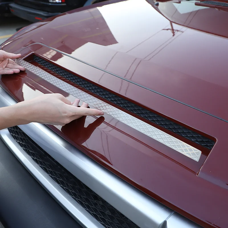 

For 07-21 Toyota FJ Cruiser hood front decorative patch car exterior styling decorative aluminum alloy bright strip