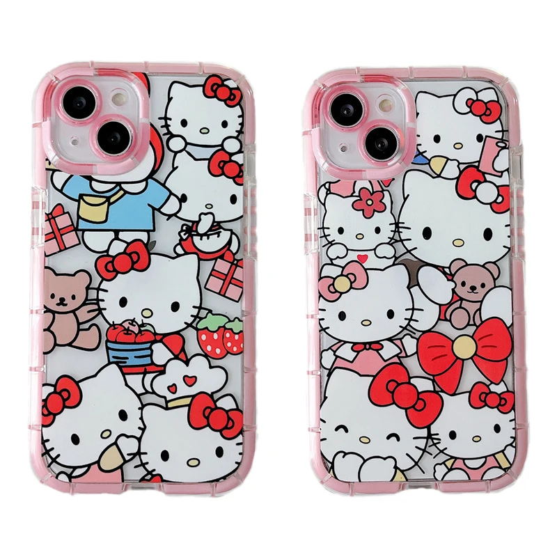 

Kawaii Hello Kitty Anime Phone Case for Iphone 13 12 X Xr Xs Xs Max 11 12Pro 13 Pro Max 12 Promax 2022 Cartoon Cute Soft Shell