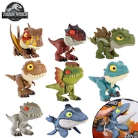 original jurassic world dinosaur mattel animal figurines action camp certaceous finger mini boys toy for children birthday gift