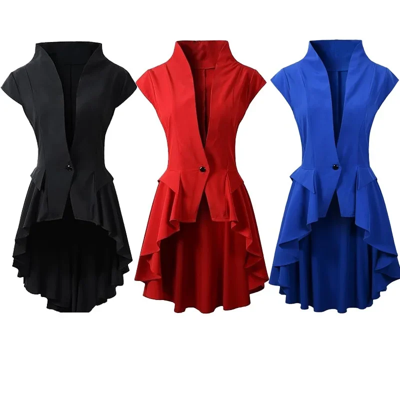 Женский средневековый красный фрак