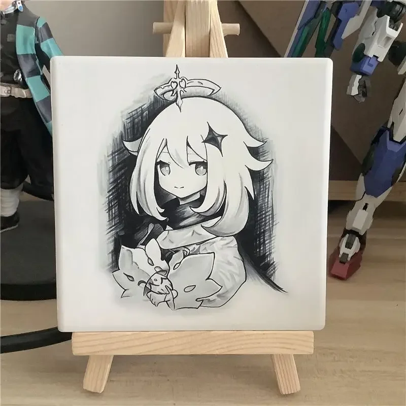 Genshin ударная фигурка Paimon Портретные игрушки 10 см ПВХ версия Q Мини Милая модель