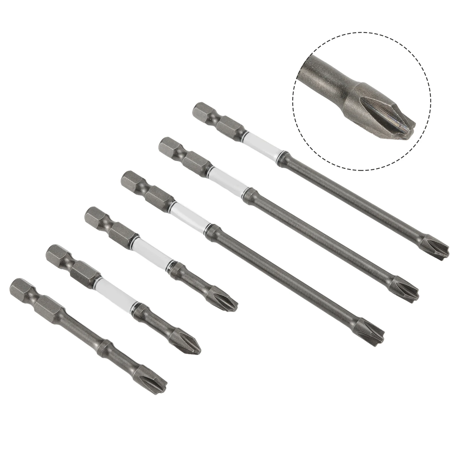 

65-110mm Batch Head Slotted Cross Screwdriver Bit Magnetic Socket Switch Special Non-Slip Disassembly Tool Electric Screwdriver