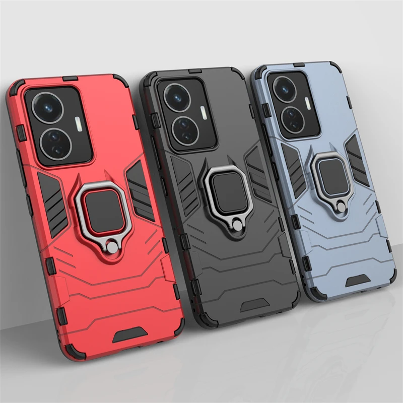 Чехол-бампер для Vivo T1 Snapdragon 680 ударопрочный жесткий чехол из поликарбоната