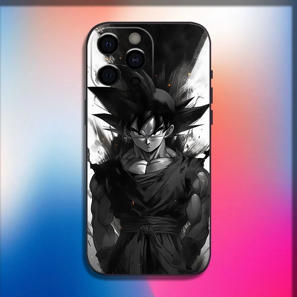 Dragons Balls Gokus Phone Case For iPhone 16 15 14 13 12 11 Pro X XS Max XR Plus Mini Soft Black Cover