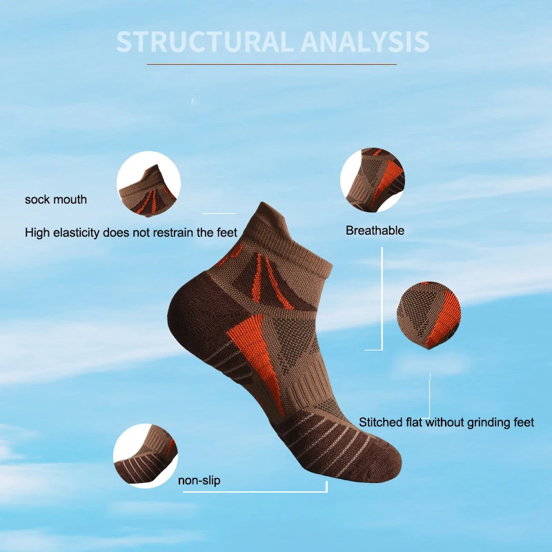 Sports Socks Man Short Tube Of Outdoor Sports Socks Elite Combat Basketball Socks don't Restrict Antiskid Socks Yoga Socks Men