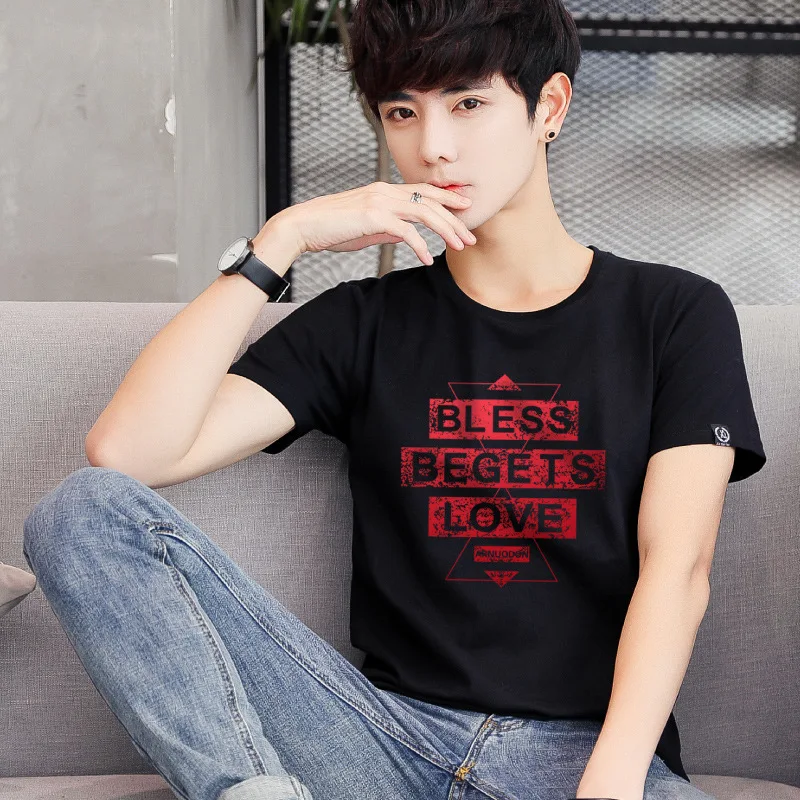 

295 100% cotton digging the moon print funny mens o-neck t shirts fashion men's tops men T-shirt cool men tshirt male men tee