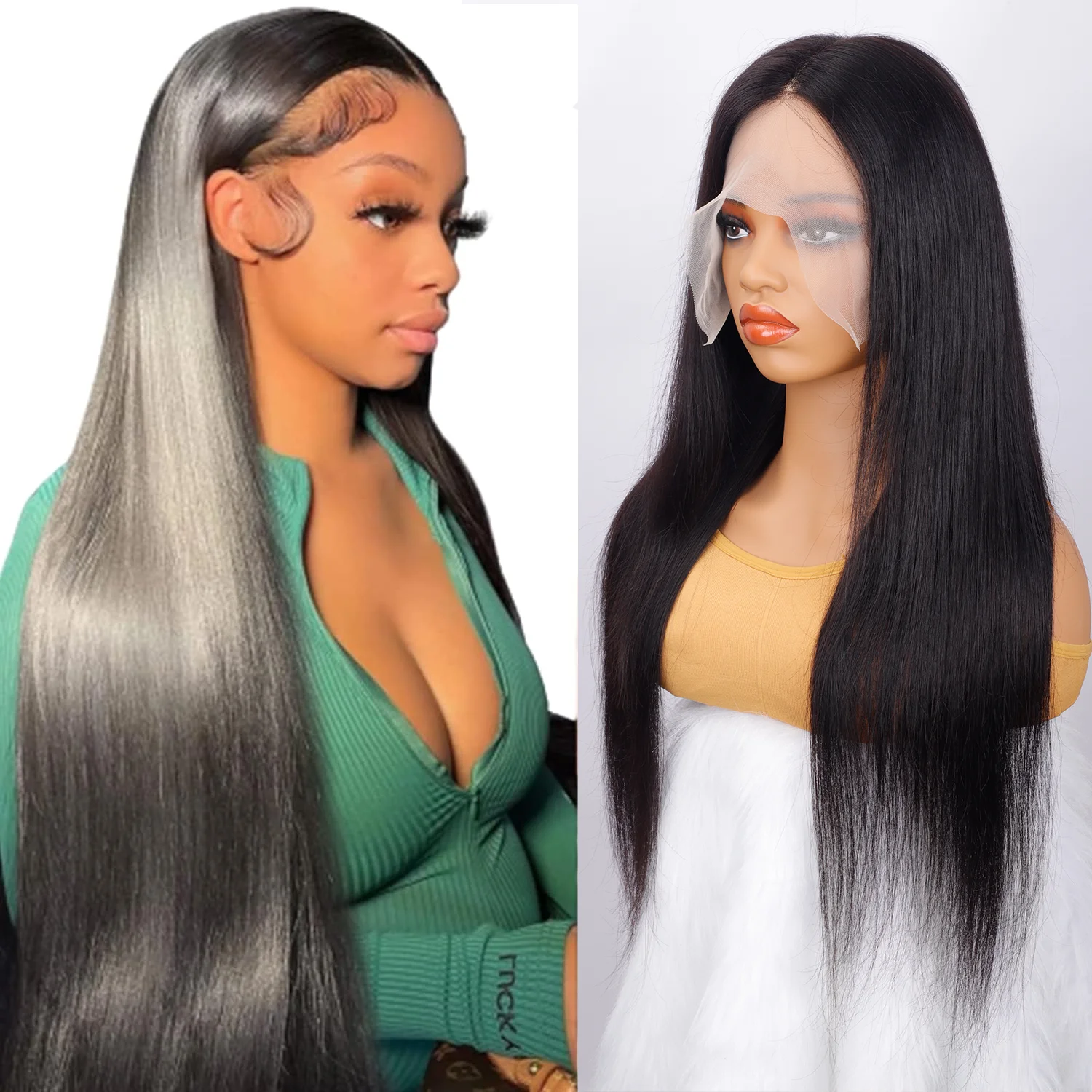 TNICE прямой передний парик 13x6 с человеческими волосами для чернокожих женщин