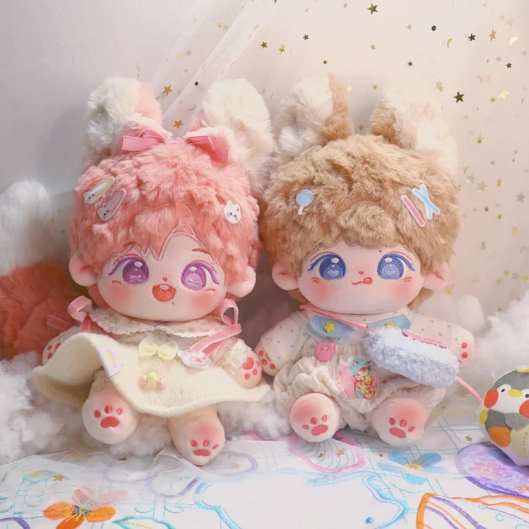 

Детская Милая хлопковая кукла без атрибутов Fu Gigi 20 см, мультяшная плюшевая набивная кукла, подушка для тела, детский подарок для косплея