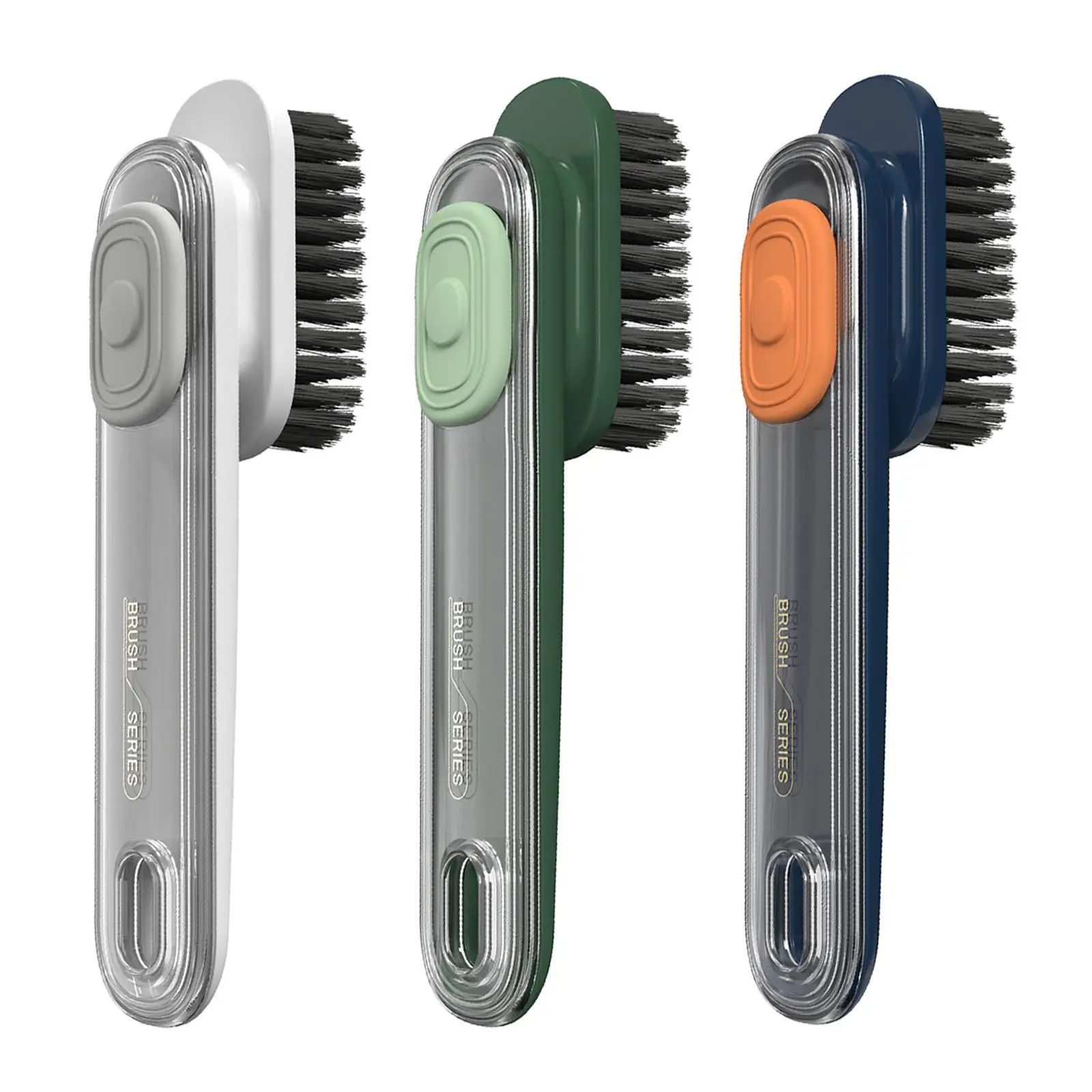 

Щетка для чистки с диспенсером, многофункциональная Автоматическая моющаяся щетка для одежды, обуви, кухонной столешницы